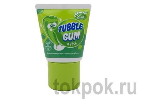 Жевательная резинка в тюбике Lutti Tubble Gum Apple, 35 гр