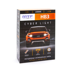 Светодиодные лампы MTF Light, серия CYBER LIGHT, HB3(9005), 12V, 45W, 3750lm, 6000K