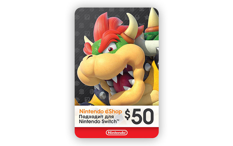 Карта оплаты Nintendo eShop 50 USD USA [Цифровая версия]