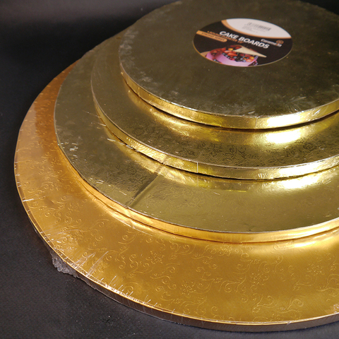 Поднос для торта D 35 см толщина 11 мм, Золото