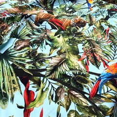 Кади вискозное принт  тропический прин фото