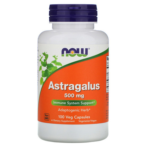 Now Foods, Astragalus, 500 мг, 100 капсул