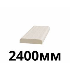 Притворная планка 30х6х2400мм экошпон Ясень светлый