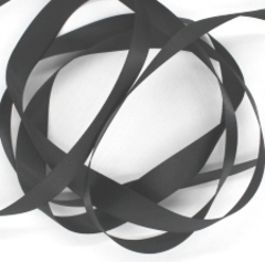 Лента сатиновая, ш. 1,5 см, чёрный