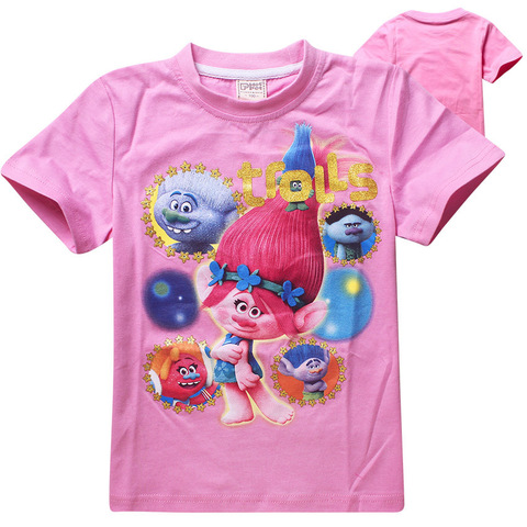 Тролли футболка детская Розочка и друзья — Trolls T-shirt