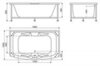 BelBagno BB105-190-SCR Передняя панель для акриловой ванны 1890x550