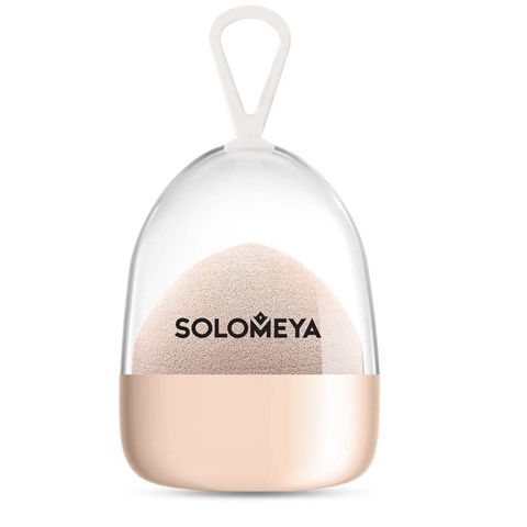 Solomeya Супер мягкий косметический спонж для макияжа Персик/ Super soft blending sponge Peach 1 шт