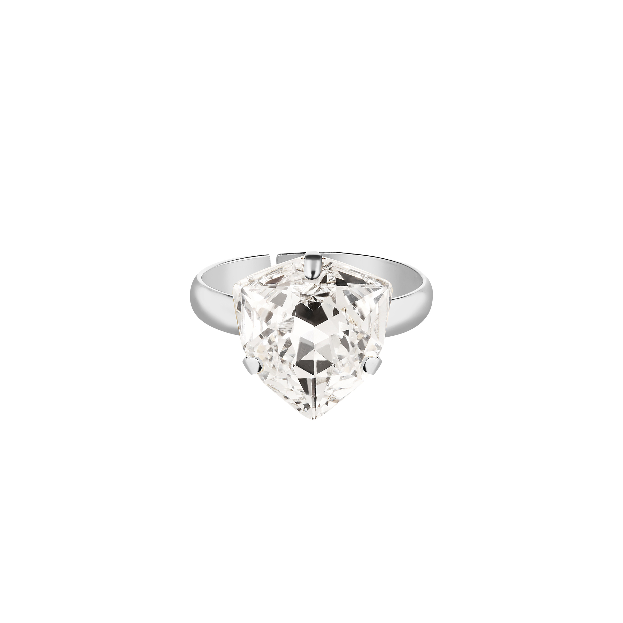 

Кольцо Trilliant Crystal Rhodium Ring