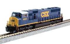 Комплект К2 : локомотив Kato SD70M CSX+грузовой состав + набор V11 + пульт управления Kato