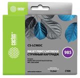 Картридж струйный Cactus CS-LC985C голубой (15мл) для Brother DCPJ315W, DCPJ515W, MFCJ265W