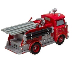 Дисней Тачки Красная Пожарная машина 11 см Pull'N'Race