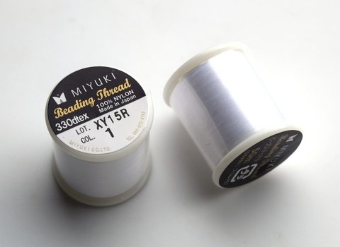 White. Нитки для бисероплетения Miyuki.