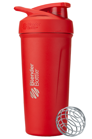 Картинка шейкер Blender Bottle Strada Stainless 709мл Red - 1
