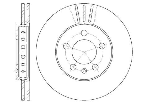 Диск тормозной вентилируемый G-brake  GR-02479