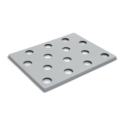 Крышка 14 отверстий d55мм (2мм сер.УПП) к ПГ 440*570мм