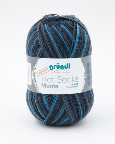 Носочная пряжа Gruendl Hot Socks Monte 01 купить