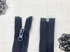 Молния спираль, Т5, L 45 см, тёмно-синий