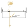 Cezares SLIDER-B-1-90/100-C-BORO Душевая дверь