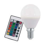 Лампа RGB LED диммир. с пультом ДУ Eglo RGB-W INFRARED LM-LED-E14 4W 300Lm 3000K P45 10682 1