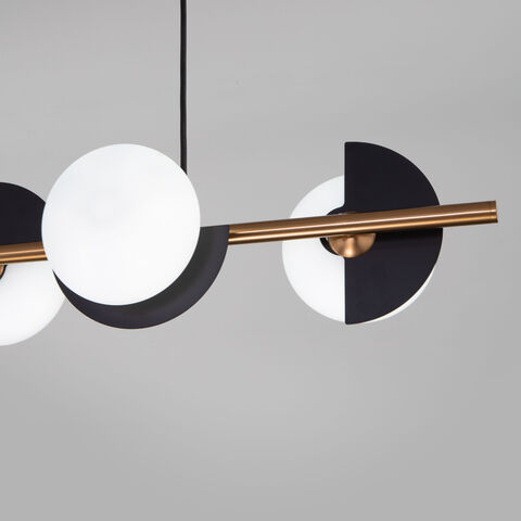 Подвесной светильник Eurosvet Moity 70149/4 черный/латунь