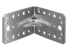 ЗУБР УКУ-2.5, 65 x 90 x 90 x 2.5 мм, цинк, усиленный крепежный уголок (31011-90) (20 штук)