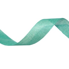 Лента декоративная из льна цвет морской волны OG, 2,5 см*22,86 м