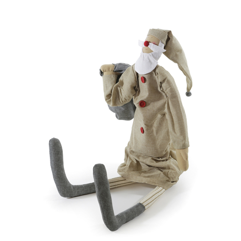 НОВОГОДНЯЯ ИГРУШКА САНТА С СУМКОЙ