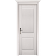 Купить Межкомнатная дверь массив сосны Элегия Браш белая эмаль глухая