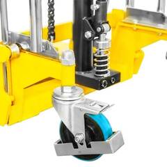 Ручной гидравлический штабелер PJ4150 (400 кг; 1,5 м; с вилами и площадкой)