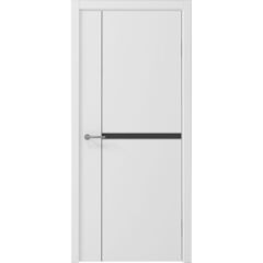 Купить Межкомнатная дверь экошпон винил Графика 2 белая кромка ABS белая