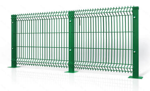 Панель 3D ограждения из стальных прутьев с 5 ребрами жесткости (с цинковым покрытием )