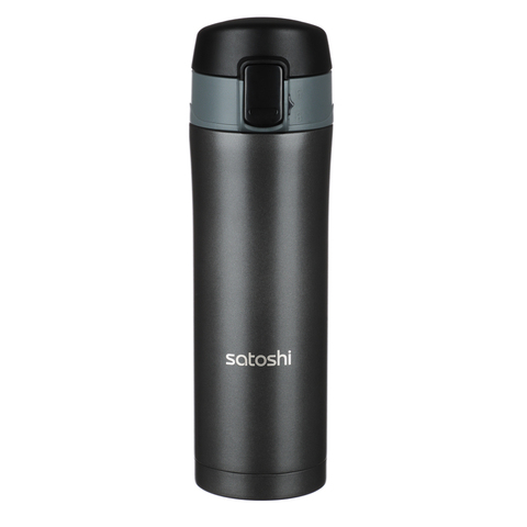 Термос-кружка с крышкой на защелке 450мл, SATOSHI