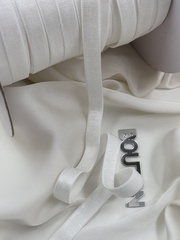 Резинка бельевая для бретелей белая