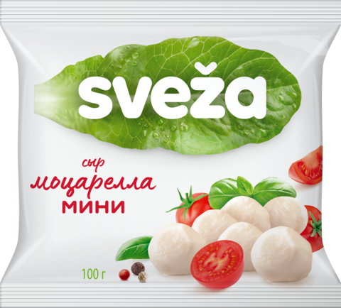 Сыр Sveza Моцарелла 45% мягкий в рассоле 250г мини, шт