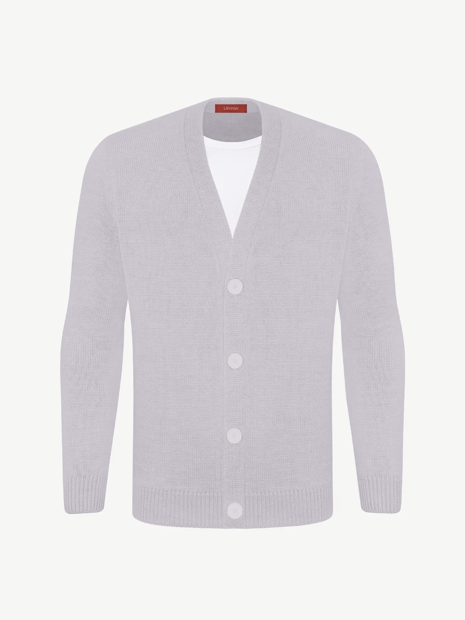 Кардиган с пуговицами из шелка