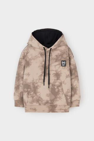 джемпер  для мальчика  КР 302601/темно-бежевый,тай-дай к508