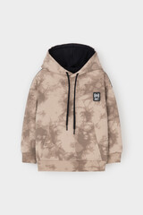 джемпер  для мальчика  КР 302601/темно-бежевый,тай-дай к508