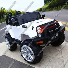 Детский электромобиль "Jeep Wrangler"  белый