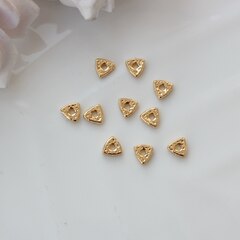 Бусина разделитель (спейсер) треугольные, 6*2 мм, позолота, 10 штук, Р038