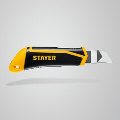 STAYER HERCULES-25, 25 мм, нож с винтовым фиксатором (09147)