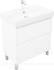 Aquanet 348195 Тумба с раковиной Nova Lite 2.0 75 напольная цв. белый глянец (348195)