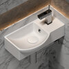 Ceramica Nova Element CN6039R Умывальник подвесной прямоугольный с крепежом (чаша справа, отверстие под смеситель слева), 40x22, цвет: белый