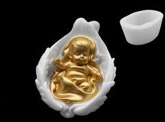 Силиконовый молд Младенец в крыльях