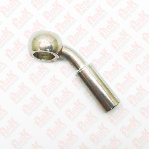 Фитинг Banjo под обжим 28° 10 mm , AN03, Silver, с втулкой. Accossato FBS10-10-28