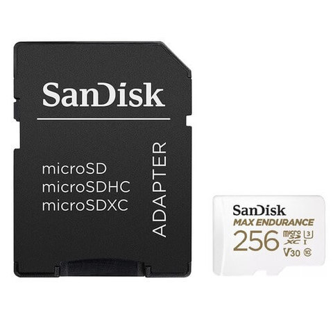 Карта памяти microSDXC 256GB SanDisk Class 10 UHS-I U3 V30 Max Endurance