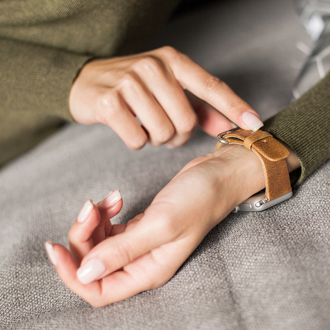 Ремешок для Apple Watch 44/45/46 mm из кожи теленка, цвета винтаж