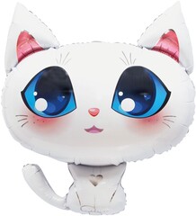 К Мини-фигура, Котенок, Белый, 15''/38 см, 5 шт.