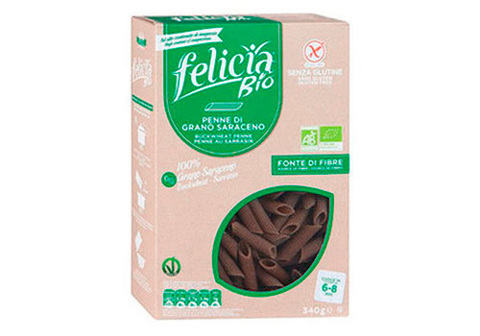 Паста из гречихи "Пенне Ригате" Felicia Bio, 340г