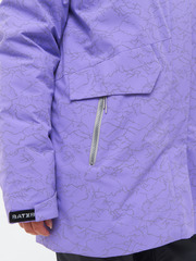 Женская горнолыжная куртка большого размера BATEBEILE фиолетового цвета