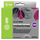 Картридж струйный Cactus CS-LC1000M пурпурный (20мл) для Brother DCP 130C, 330С, MFC-240C, 5460CN